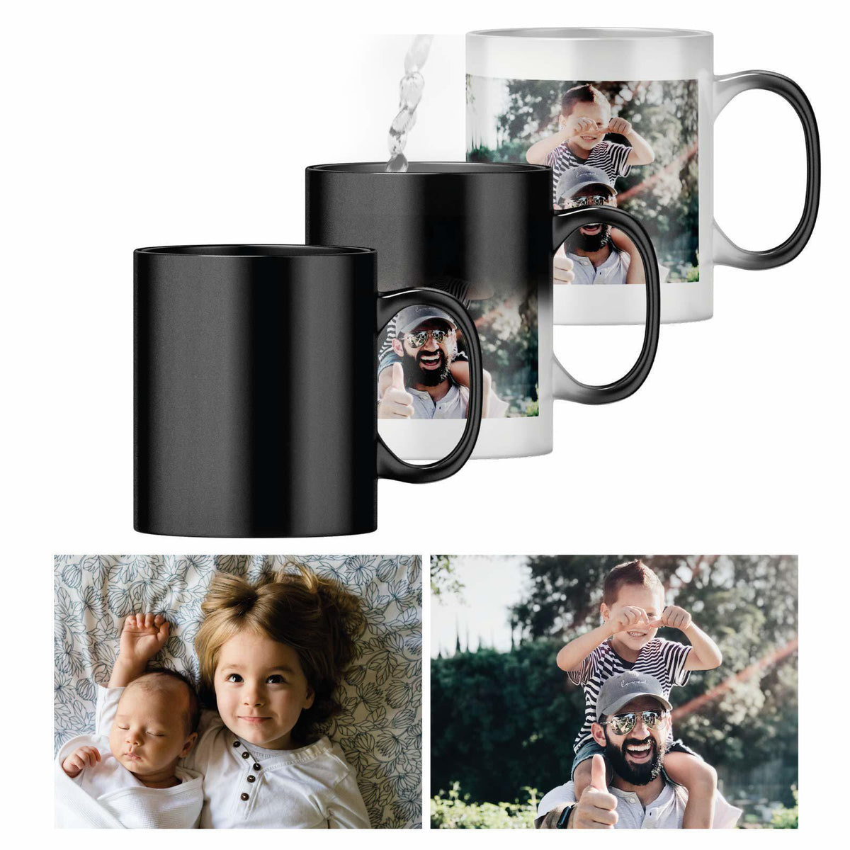 Custom Photo Collage Color-Changing Mug – product view 2