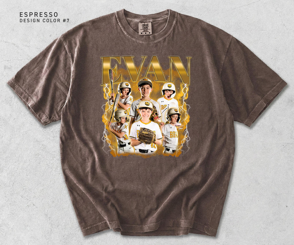Personalized Photo Collage Comfort Colors T-Shirt — example 15