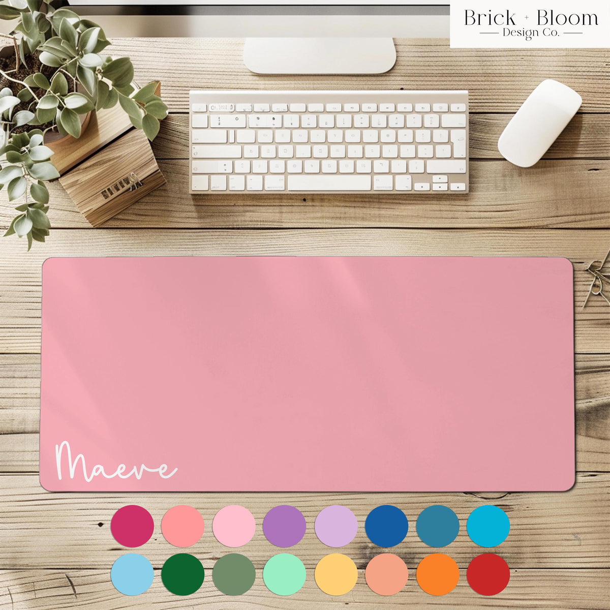 Personalized Name Desk Mat – product view 1