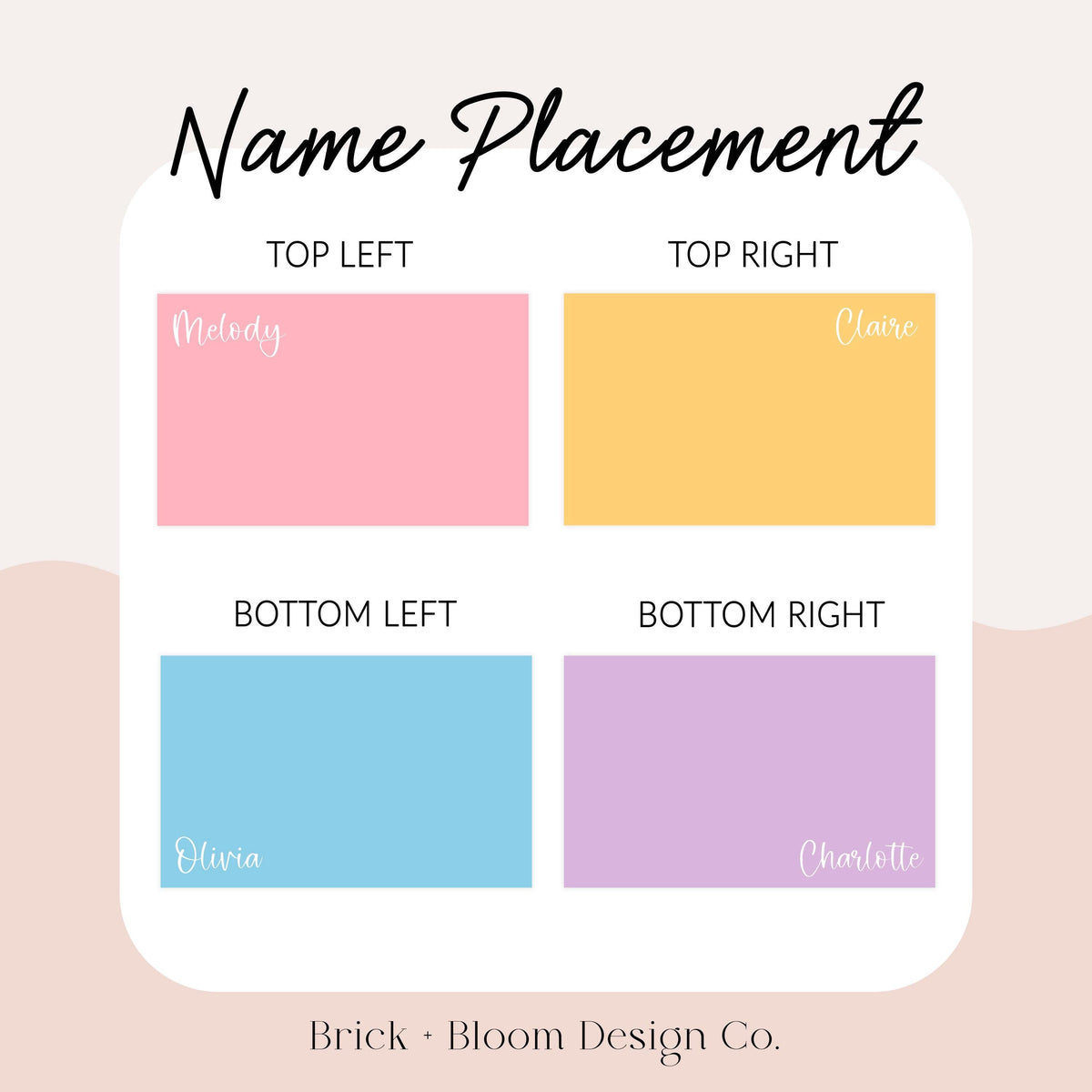 Personalized Name Desk Mat – product view 3