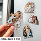 Custom Grandparents Photo Cutout Fridge Magnet – product view 2