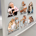 Custom Grandparents Photo Cutout Fridge Magnet – product view 3