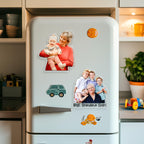 Custom Grandparents Photo Cutout Fridge Magnet – product view 9