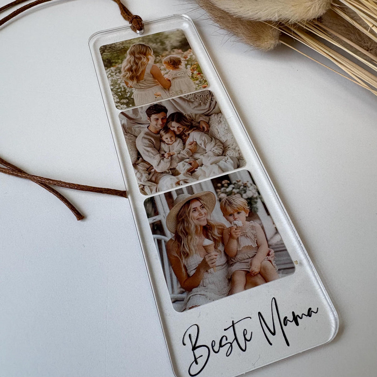 Personalized Three-Photo Acrylic Bookmark – product view 3