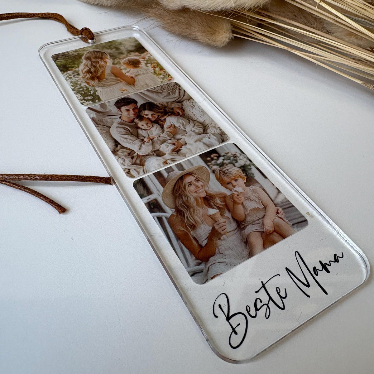 Personalized Three-Photo Acrylic Bookmark – product view 4