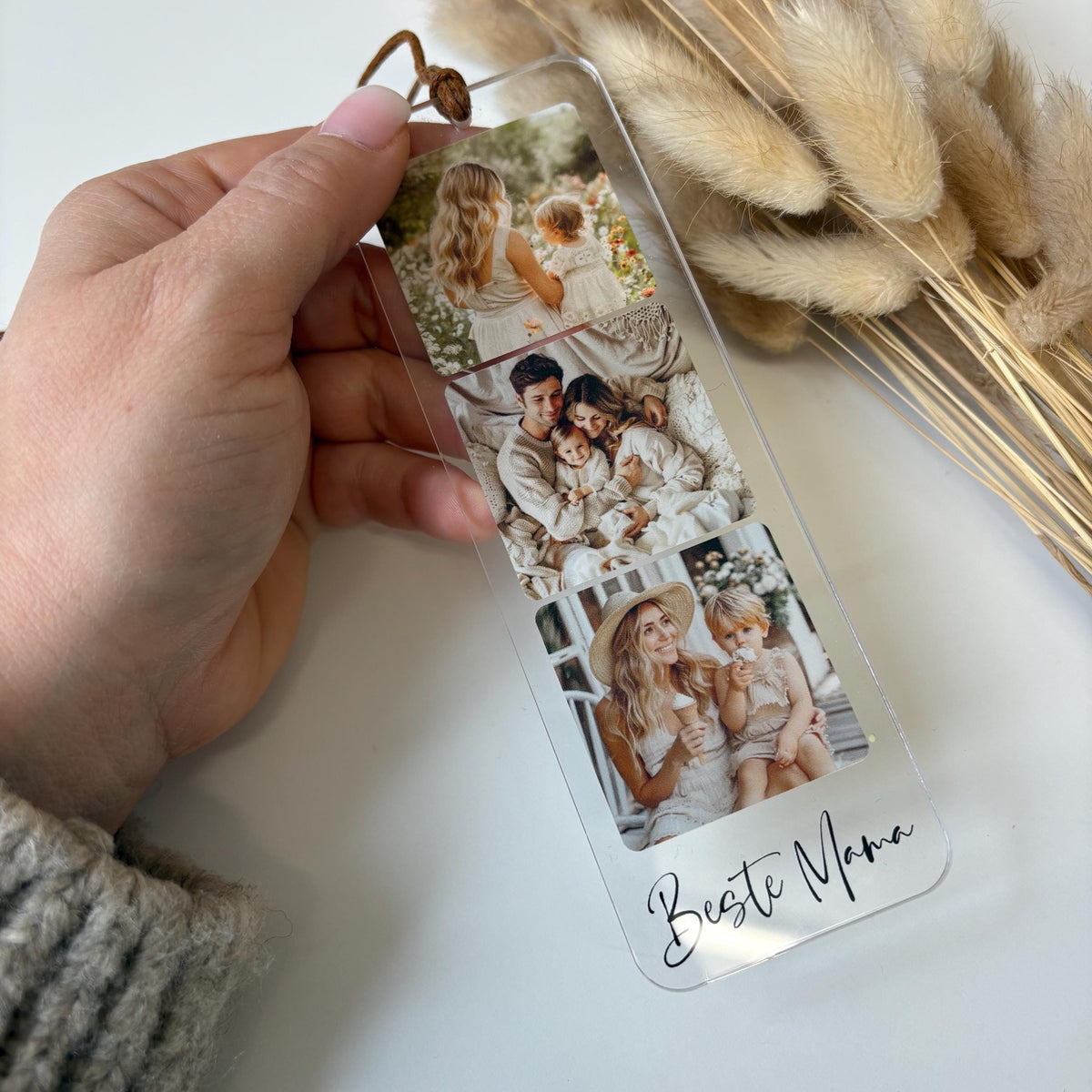 Personalized Three-Photo Acrylic Bookmark – product view 5