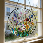 Wildflower Meadow Printed Glass Suncatcher – product view 3
