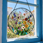 Wildflower Meadow Printed Glass Suncatcher – product view 7