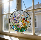Wildflower Meadow Printed Glass Suncatcher – product view 9