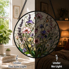 Wildflower Meadow Printed Glass Suncatcher – product view 12