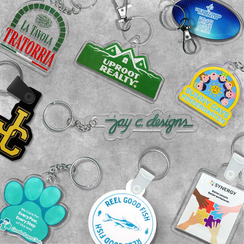 Custom Logo Acrylic Keychain – personalization example or guide