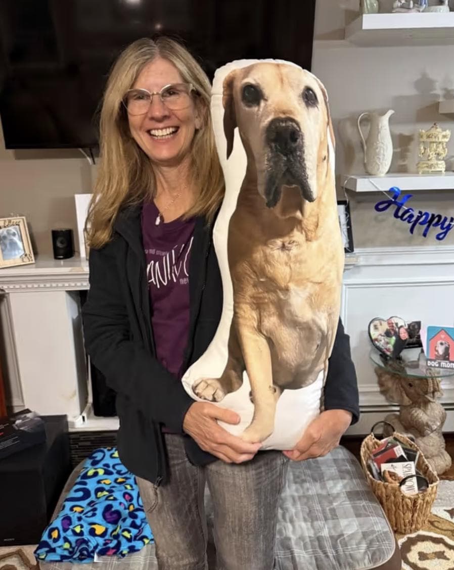 Custom Pet Photo Shaped Pillow – personalization example or guide