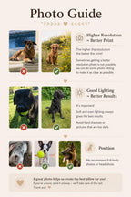 Custom Pet Photo Shaped Pillow – personalization example or guide