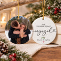 Personalized Engagement Photo First Christmas Ornament, The Year We Got Engaged Keepsake