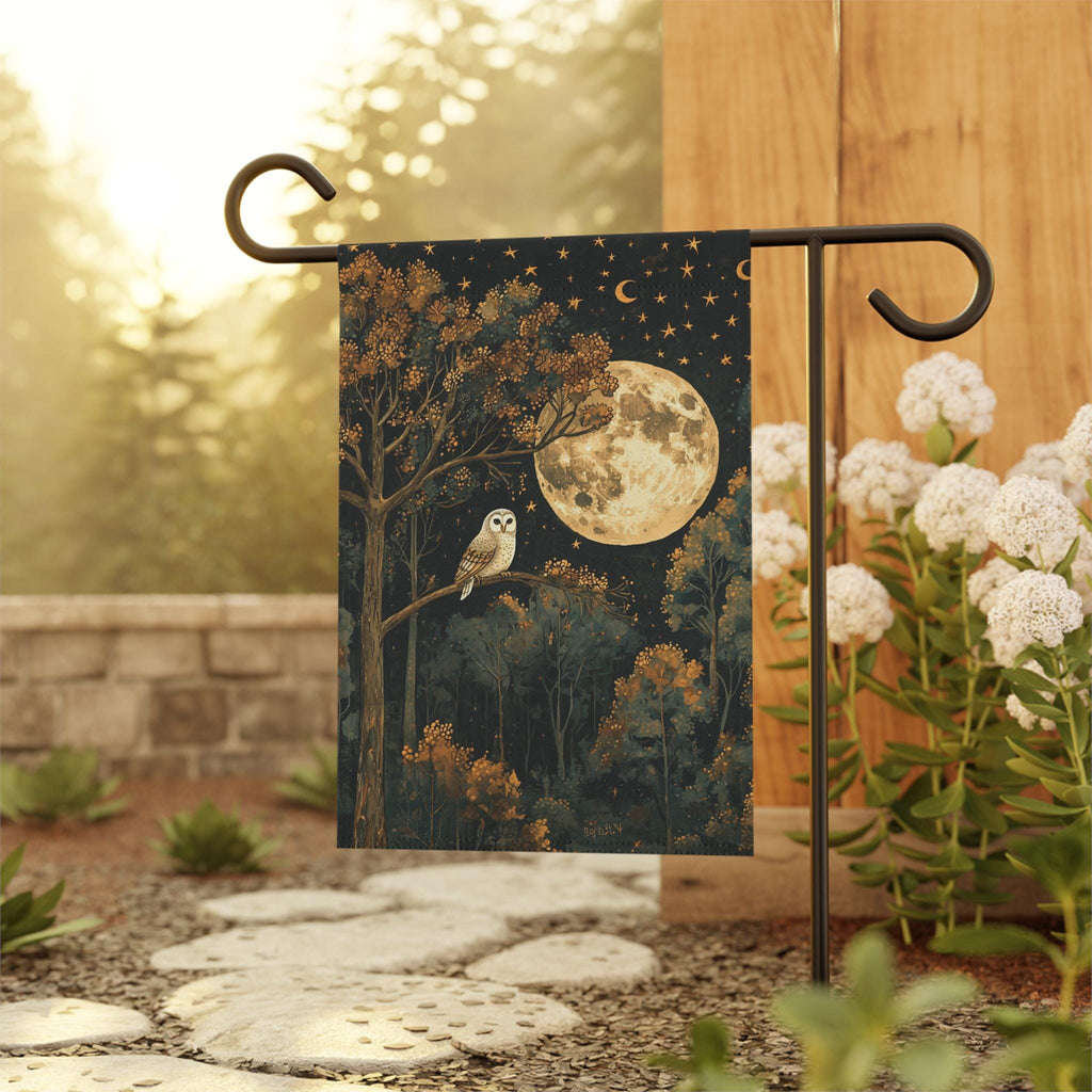Moonlit Owl Double-Sided Garden Flag – product example 4