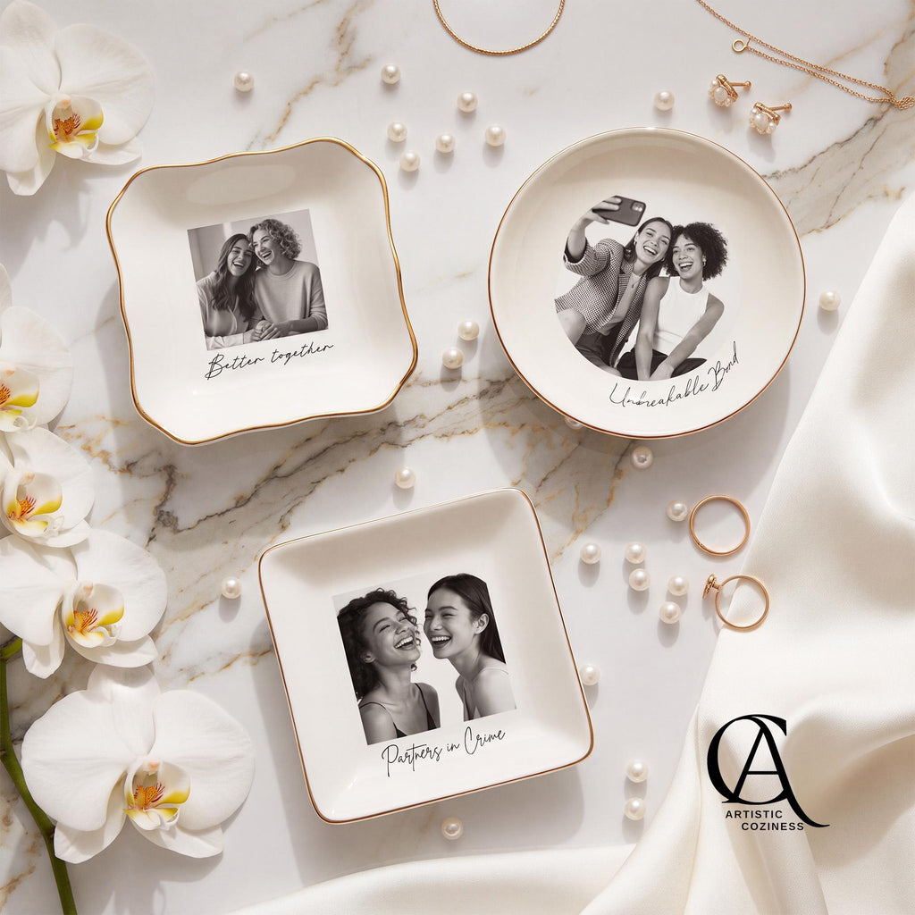 Personalized Photo Ceramic Jewelry Dish – product example 2