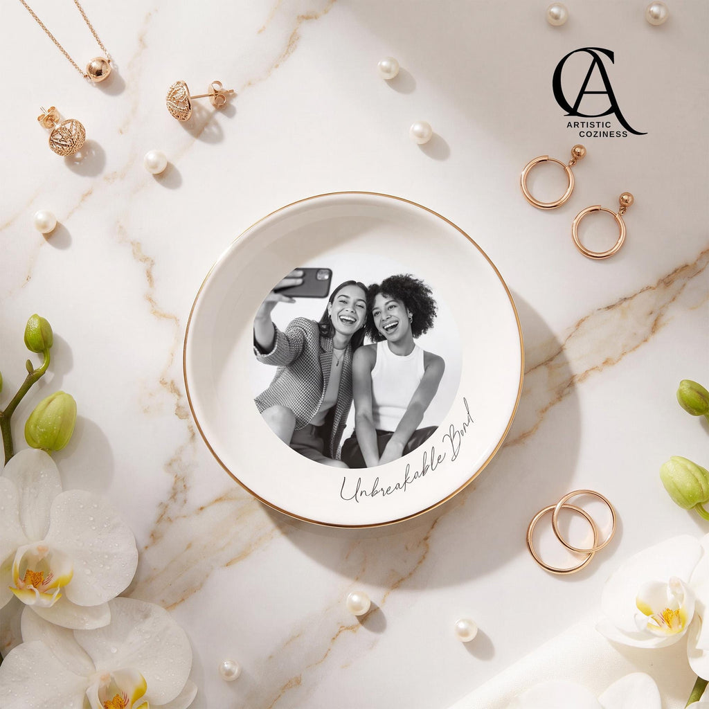Personalized Photo Ceramic Jewelry Dish – product example 3