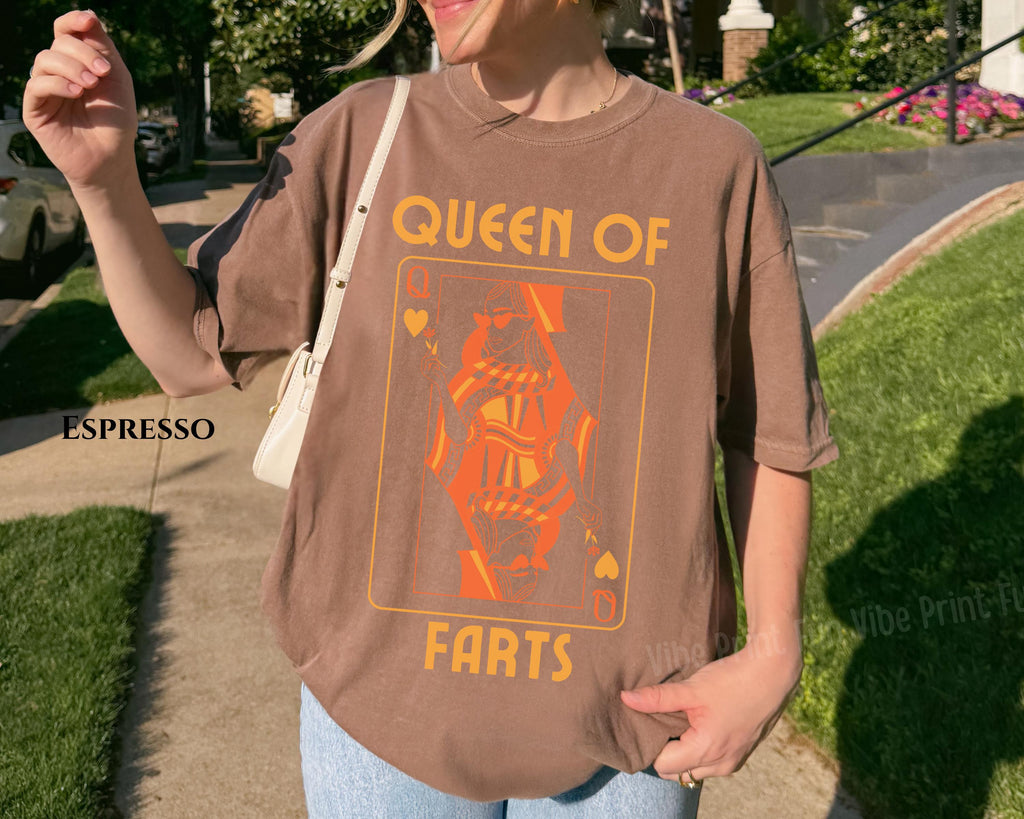 Queen of Farts Funny Comfort Colors T-Shirt — view 7