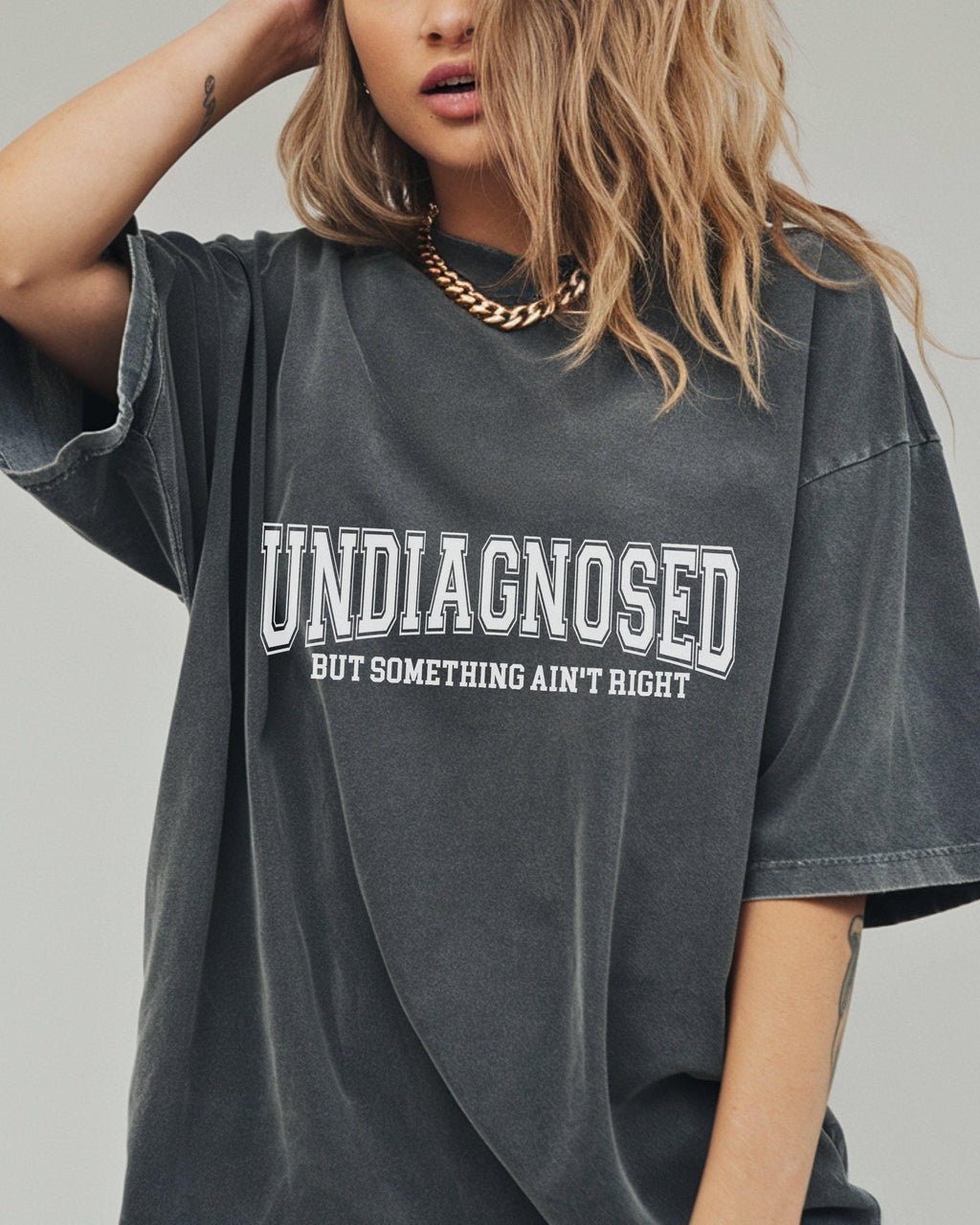 Undiagnosed But Something Ain’t Right Comfort Colors T-Shirt — view 5