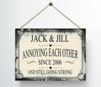 Personalized Annoying Each Other Since Anniversary Metal Sign — view 11
