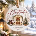 Our First Christmas at Our New Home 2026 ornament - festive lifestyle photo 1