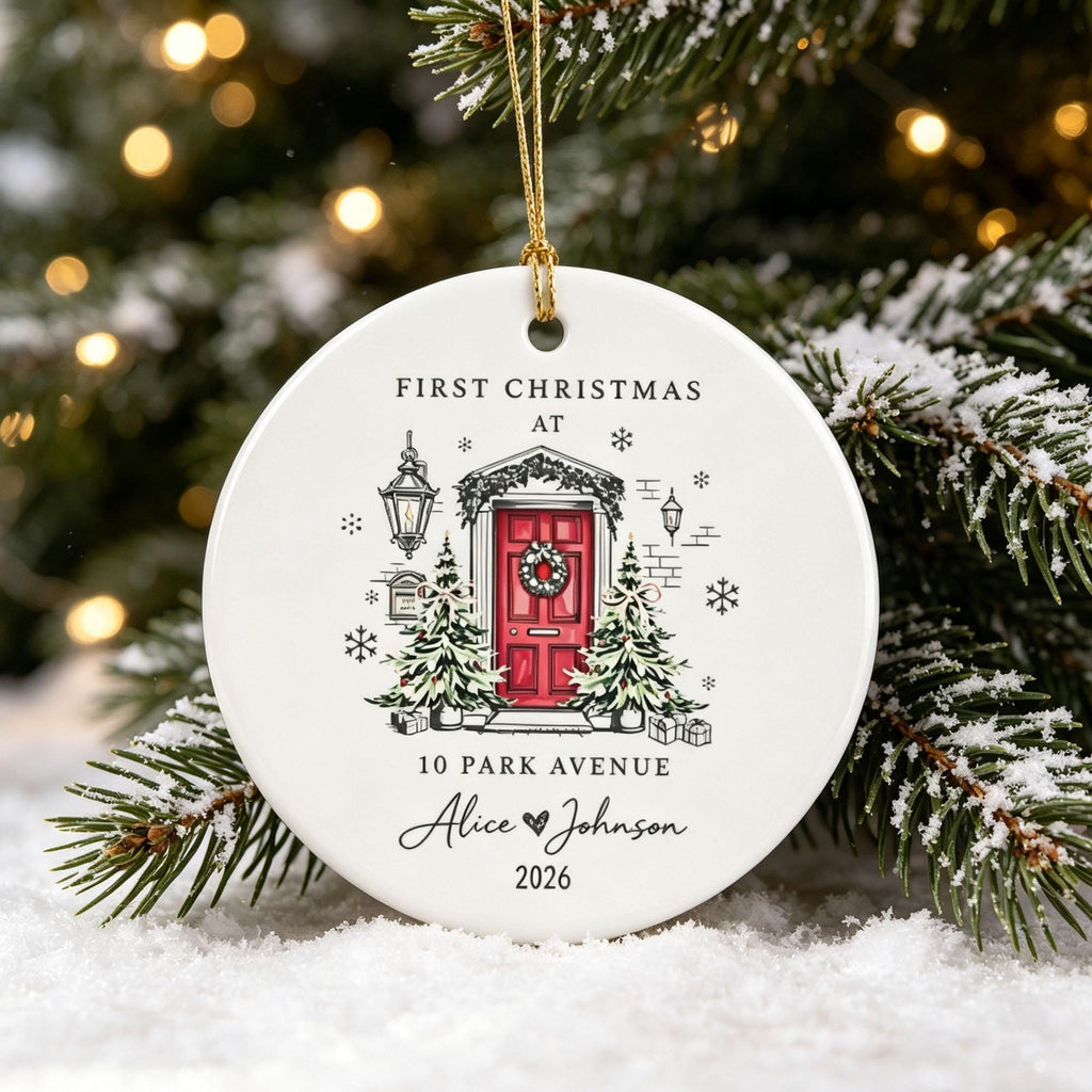 First Christmas in Our New Home Personalized Ornament – product view 2