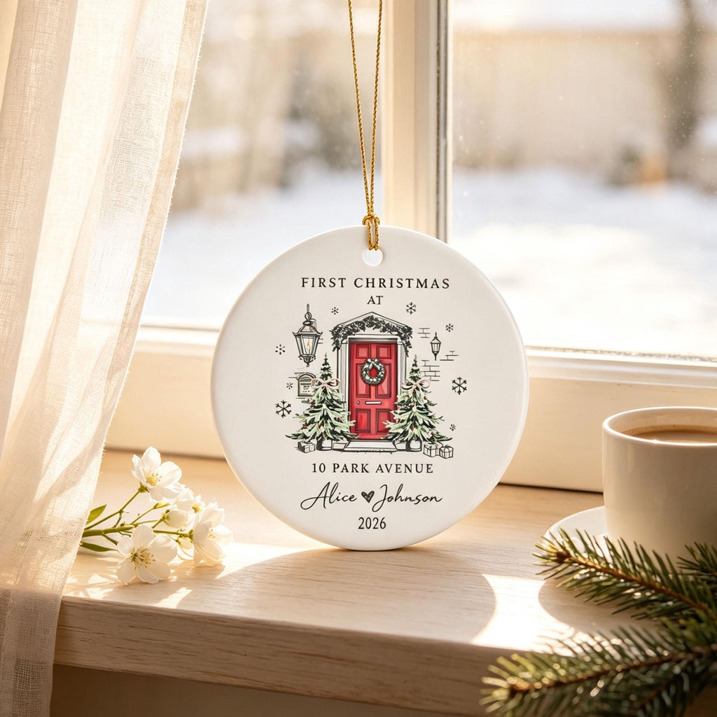 First Christmas in Our New Home Personalized Ornament – product view 3