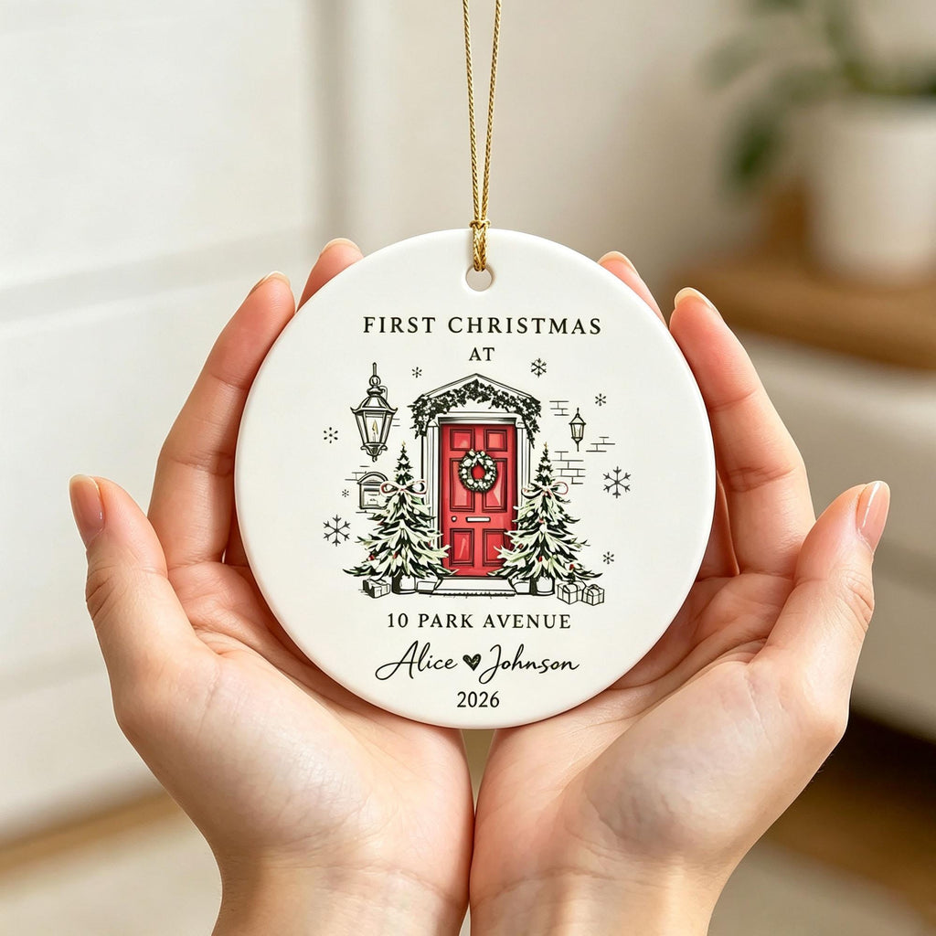 First Christmas in Our New Home Personalized Ornament – product view 4