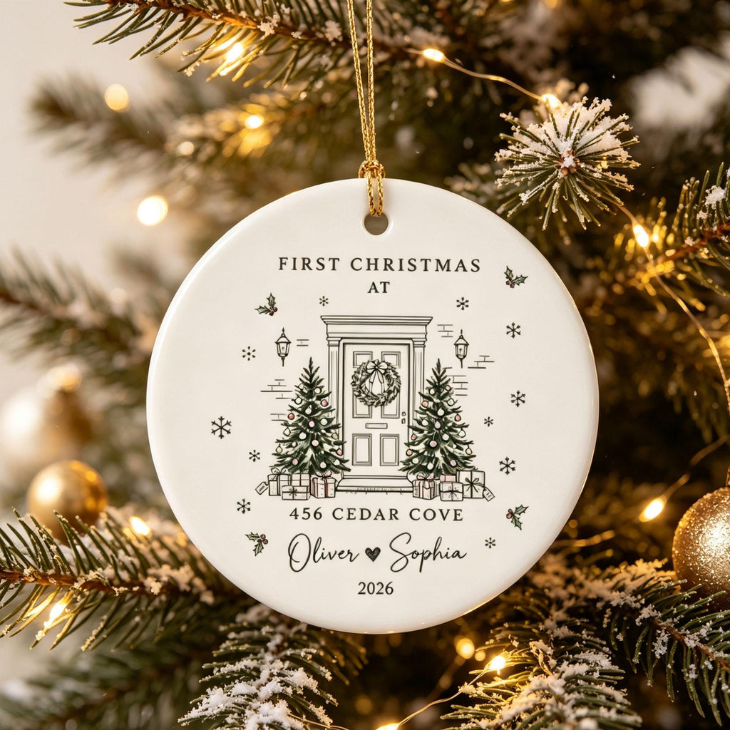 First Christmas in Our New Home Personalized Ornament – product view 5