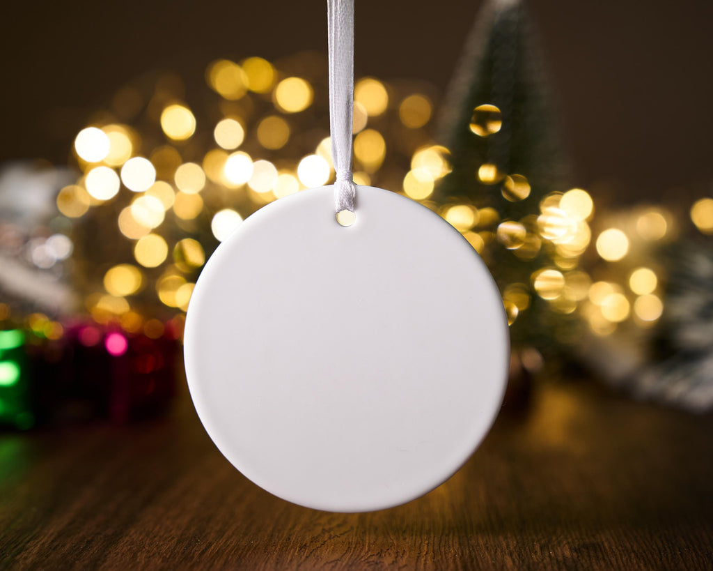 Personalized Teddy Bear Baby’s First Christmas Ornament – product view 3