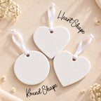 Custom Proposal Portrait Engagement Christmas Ornament – product view 4